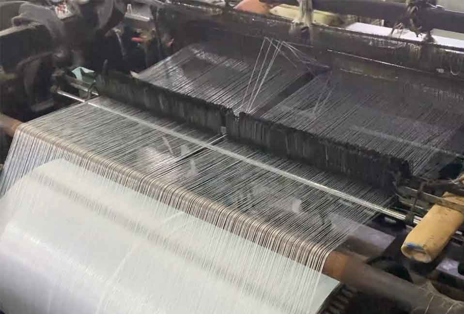 Weaving of glass fiber cloth